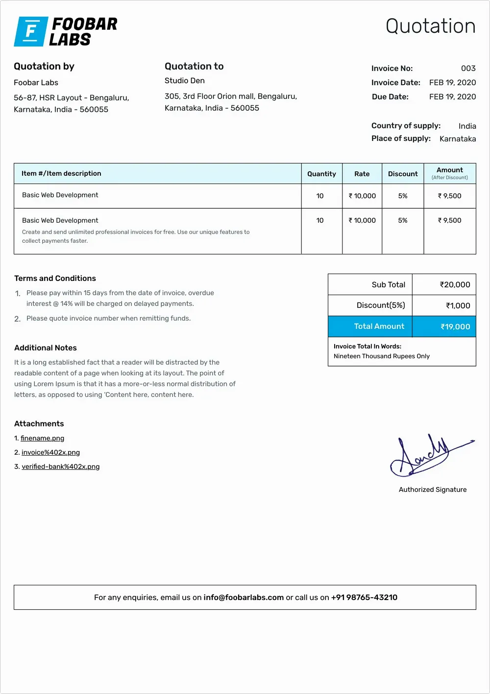 Quotation-Template