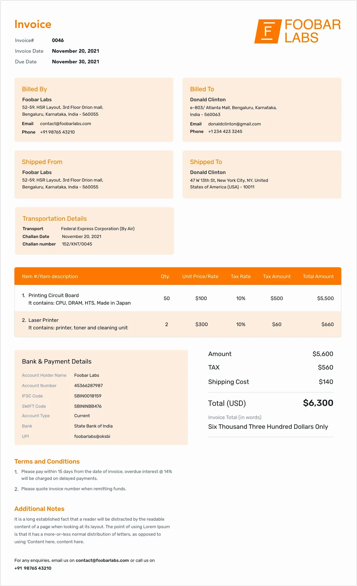 Proforma Invoice Templates v7