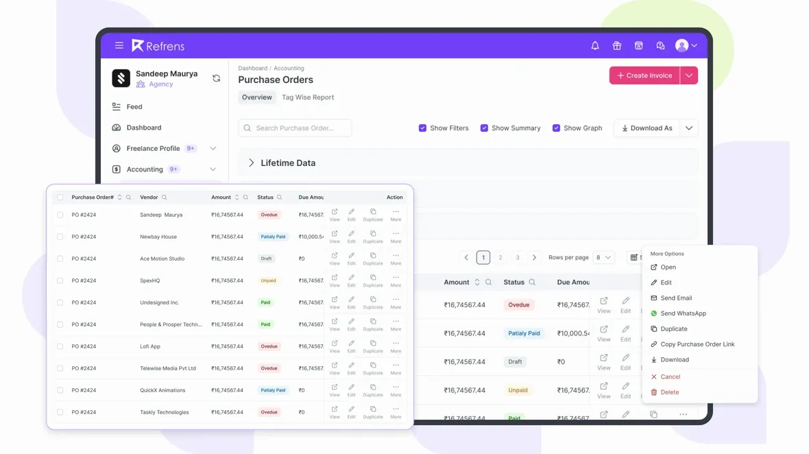 Simplify Purchase Order Management