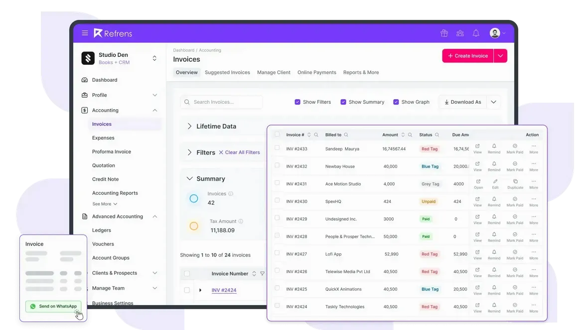 Invoicing Software Refrens