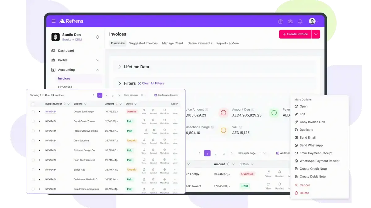 Refrens Accounting Software Dashboard For Small Business Refrens Accounting Software Dashboard For Small Business