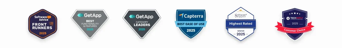 Refrens Got Badges from Trusted Review Platforms like GetApp Capterra SoftwareSuggest