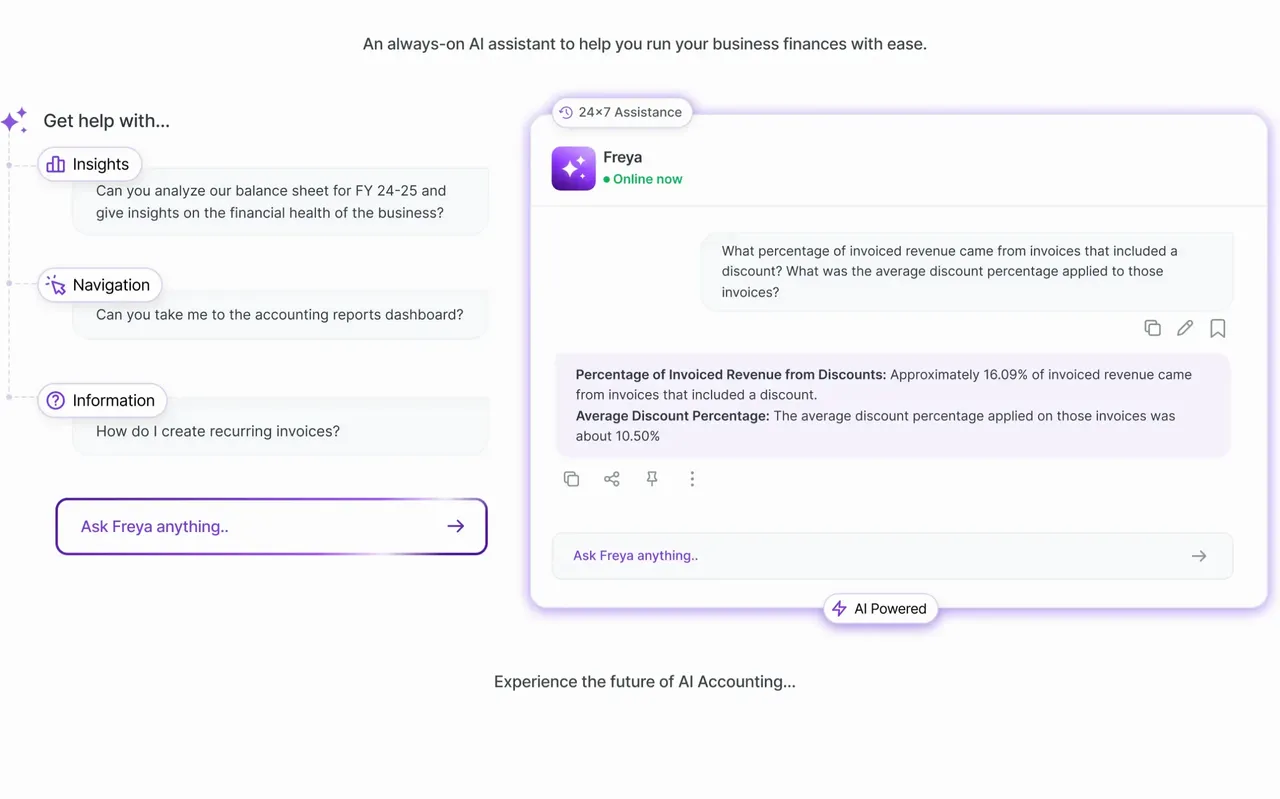 Freya - Refrens AI Accounting Assistant