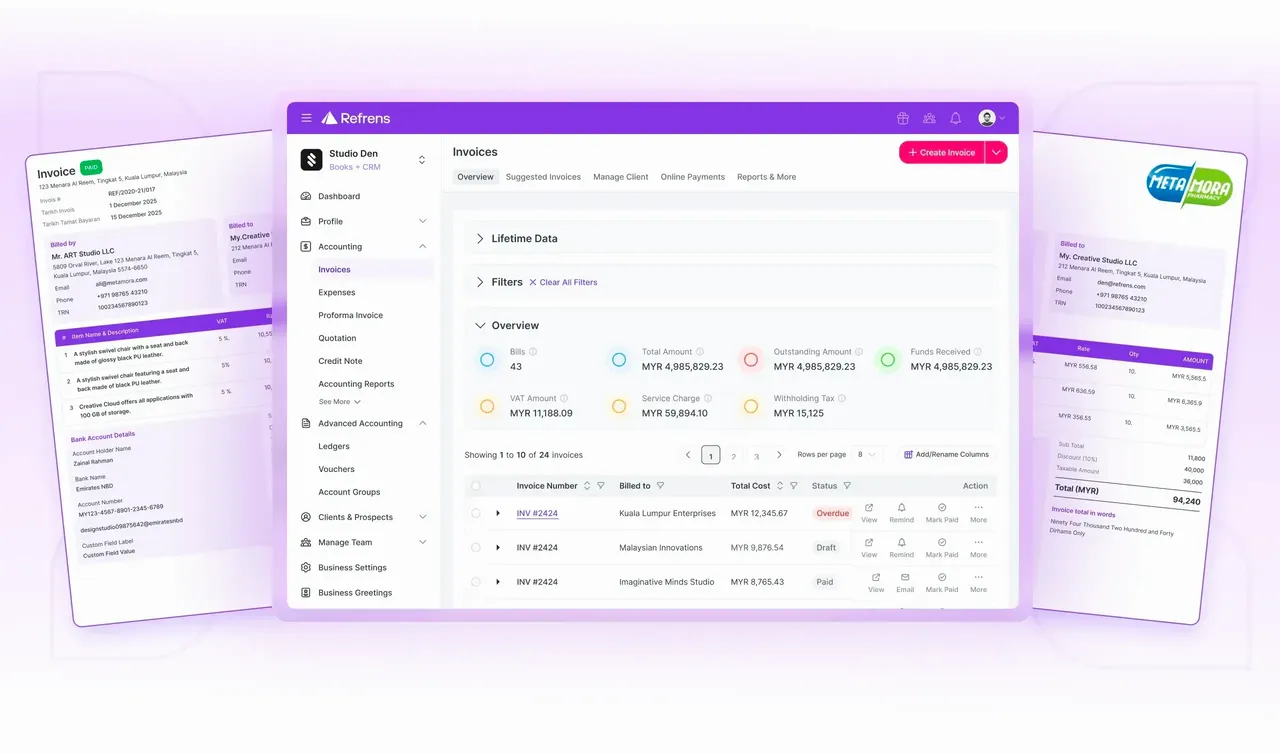 Refrens E-invoicing and Accounting Software