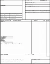 Commercial Invoice Templates