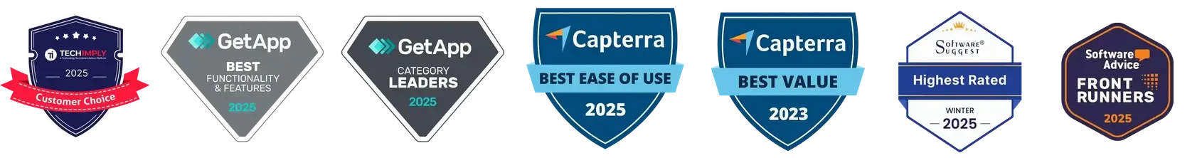 Trusted by GetApp, Capterra, SoftwareSuggest and More Trusted by GetApp, Capterra, SoftwareSuggest and More