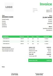 Free Tax Invoice Templates (Word, Excel, PDF)