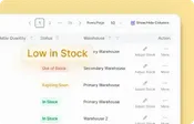 Low Stock Alerts Low Stock Alerts