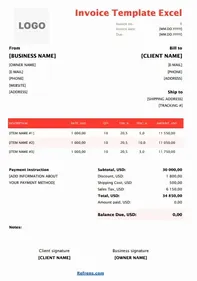 Invoice Template Excel