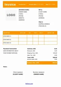 Printable Invoice Template