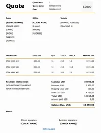 Quote Format in Excel