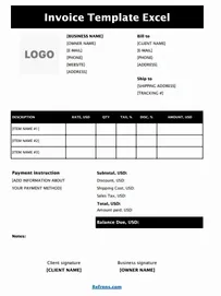 Invoice Template Excel