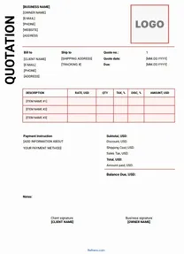 Quotation Format