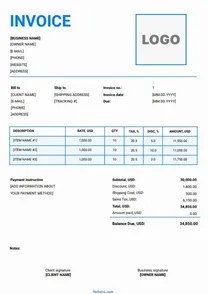 Tax Invoice Format