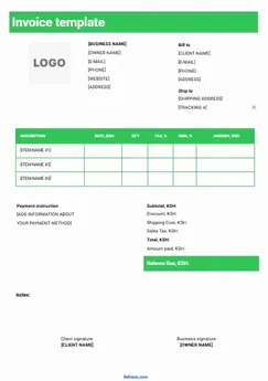 Invoice Template Word 2