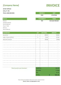 Blank Invoice Template