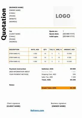 Professional Quotation Template