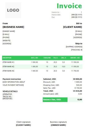 FREE DJ Invoice Templates (Word, Excel, PDF)