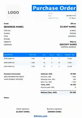 Purchase Order Template