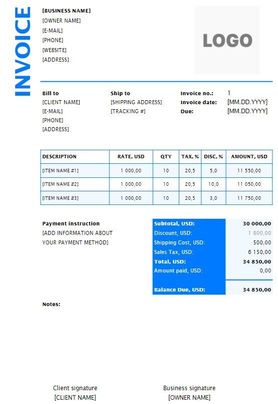 Free Medical Invoice Templates (Word, Excel, PDF)