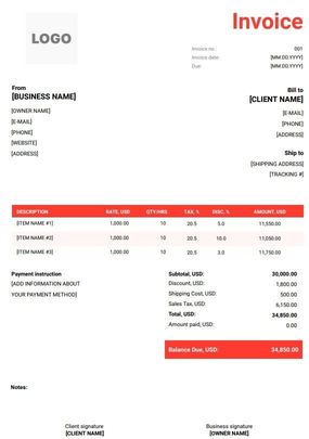 FREE Landscaping Invoice Templates (Word, Excel, PDF)