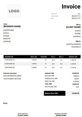 FREE Law Firm Invoice Templates (Word, Excel, PDF)