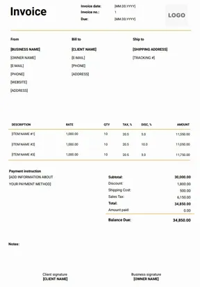 Invoice Template
