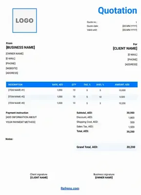 Price Quotation Template