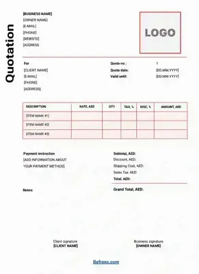 Quotation Template for Businesses