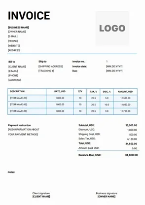 Proforma Invoice Generator