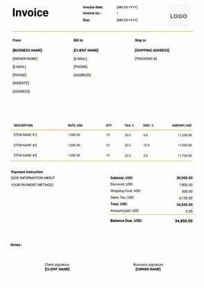 Proforma Invoice Maker