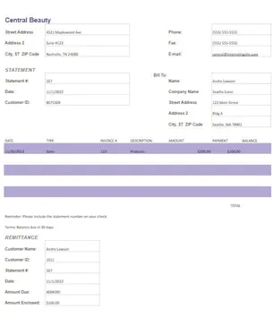 Blank Invoice Template