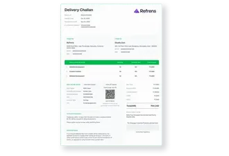 Delivery Challan Format for Sales Return