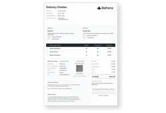 Delivery Challan Template for Transport