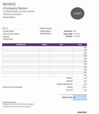 Free Online Proforma Invoice Template