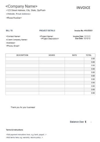 FREE Videography Invoice Templates (Excel, Word, PDF)