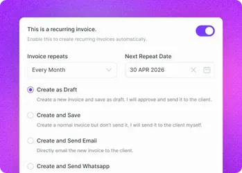 Automated Recurring Invoice Feature