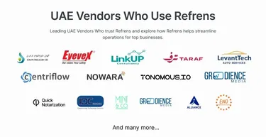 Leading UAE vendors trust Refrens for Quotations