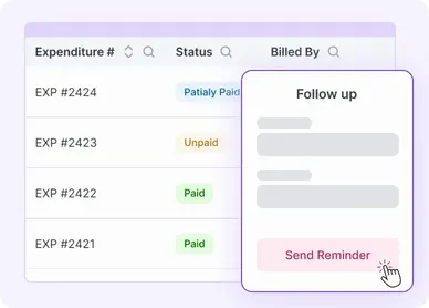 Expense Management Software - Expenditure Reminders