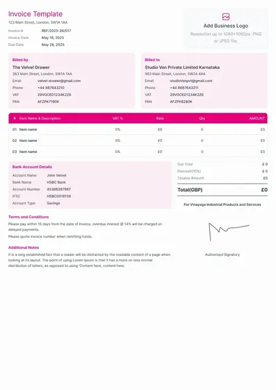 Invoice Template