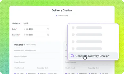 Delivery Challan Generator