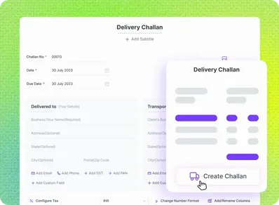 Refrens Delivery Challan Generator