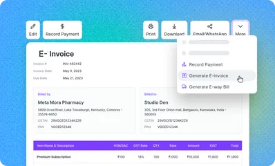 Refrens E-invoicing Software