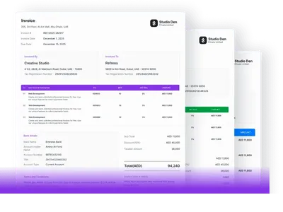 Free invoice templates by Refrens - UAE