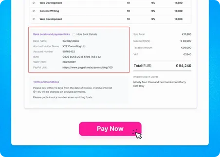 Add Payment Options -  Invoicing Software with Recurring Billing