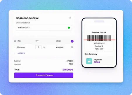 Barcode-Enabled Transactions - Inventory Management Software