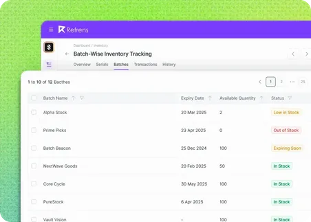 Batch Wise Inventory Tracking - Inventory Management System