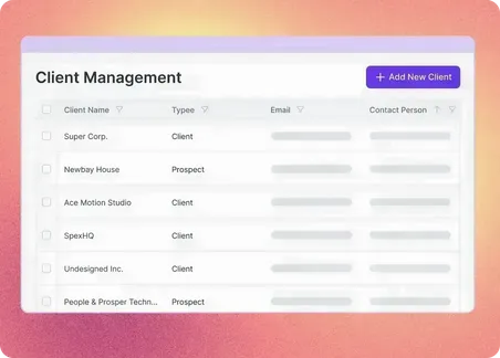 Client Vendor Management of Refrens Invoicing Software
