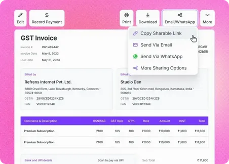 Fast Easy and UI Friendly Invoicing Software