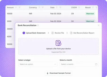 Online GST Billing Software - Bank Reconciliation